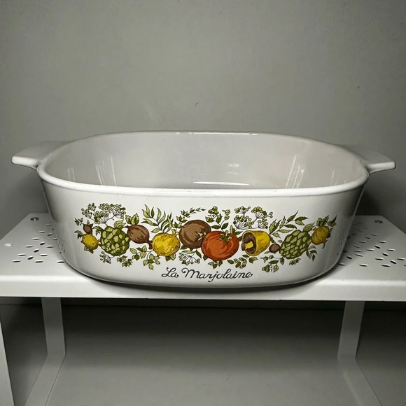Vintage Corning Ware Spice Of Life La Marjolaine A-2-B Dish 2 Quart Baking Dish - Picture 4 of 16